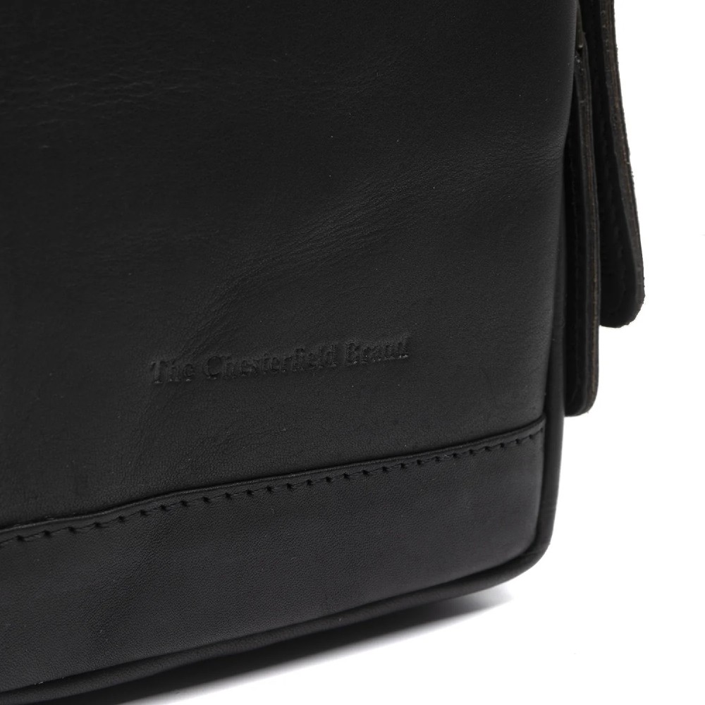 The Chesterfield Brand C58.028400 Riga Leather Chest/Crossbody Bag Black Bags