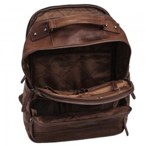 The Chesterfield Brand C58.018401 Austin Επαγγελματική Τσάντα Πλάτης από Δέρμα Καφέ Τσάντες