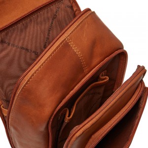 The Chesterfield Brand C58.028431 Riga Leather Chest/Crossbody Bag Cognac Bags