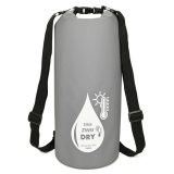 TROIKA RUC03/GY 1-2-DRY BAG  Backpack Στεγανός Σάκος Πλάτης 10 Λίτρων Γκρι 1