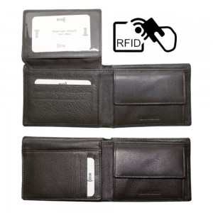 ALPHA STATUS 10101-FD-0 RFID Δερμάτινο Ανδρικό Πορτοφόλι Μαύρο Wallets