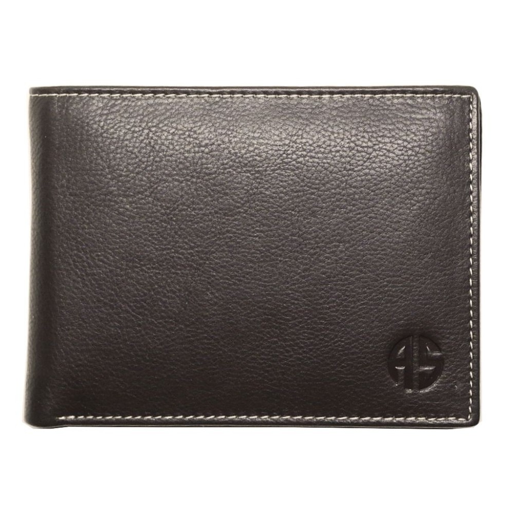 ALPHA STATUS 10101-0 RFID Δερμάτινο Ανδρικό Πορτοφόλι Καφέ Πορτοφόλια