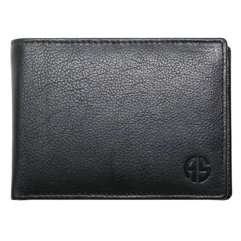 ALPHA STATUS 10103-0 RFID Δερμάτινο Ανδρικό Πορτοφόλι Μαύρο Πορτοφόλια