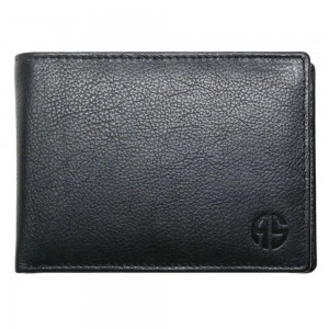 ALPHA STATUS 10103-0 RFID Δερμάτινο Ανδρικό Πορτοφόλι Μαύρο Πορτοφόλια