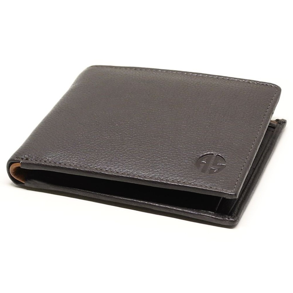 ALPHA STATUS 10103-0 RFID Δερμάτινο Ανδρικό Πορτοφόλι Καφέ Πορτοφόλια