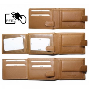 ALPHA STATUS 10106-0 RFID Δερμάτινο Ανδρικό Πορτοφόλι Ταμπά Πορτοφόλια