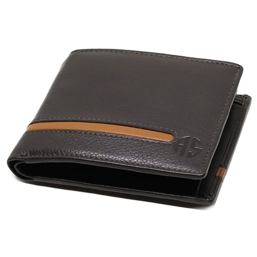 ALPHA STATUS 10110-0 RFID Δερμάτινο Ανδρικό Πορτοφόλι Καφέ Wallets