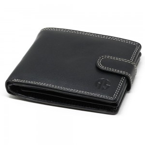 ALPHA STATUS 10111-0 RFID Δερμάτινο Ανδρικό Πορτοφόλι Μαύρο Πορτοφόλια