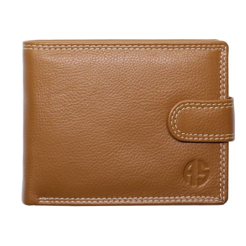 ALPHA STATUS 10111-0 RFID Δερμάτινο Ανδρικό Πορτοφόλι Ταμπά Πορτοφόλια