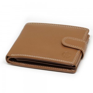 ALPHA STATUS 10111-0 RFID Δερμάτινο Ανδρικό Πορτοφόλι Ταμπά Πορτοφόλια