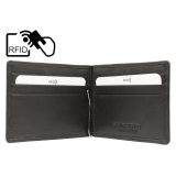 ALPHA STATUS 10112-0 RFID Δερμάτινο Ανδρικό Πορτοφόλι με Πιάστρα Μαύρο 5