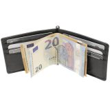 ALPHA STATUS 10112-0 RFID Δερμάτινο Ανδρικό Πορτοφόλι με Πιάστρα Μαύρο 4