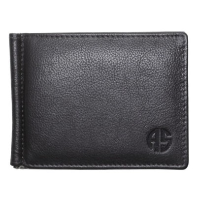 ALPHA STATUS 10112-0 RFID Δερμάτινο Ανδρικό Πορτοφόλι με Πιάστρα Μαύρο