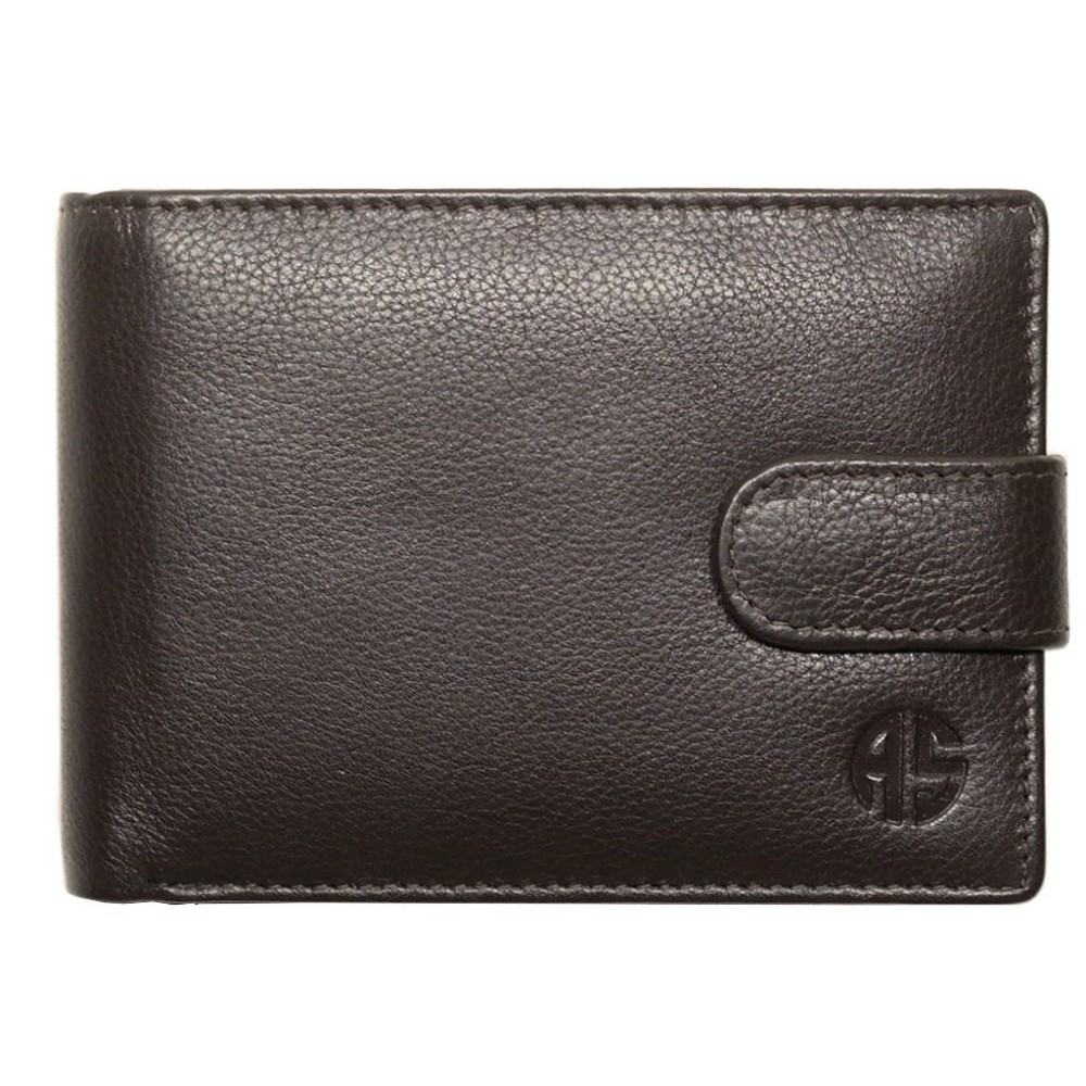 ALPHA STATUS 10113-0 RFID Δερμάτινο Ανδρικό Πορτοφόλι Καφέ