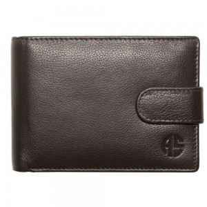 ALPHA STATUS 10113-0 RFID Δερμάτινο Ανδρικό Πορτοφόλι Καφέ