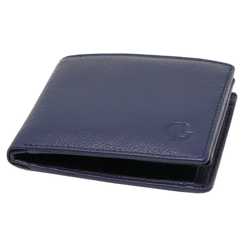 ALPHA STATUS 10114-0 RFID Δερμάτινο Ανδρικό Πορτοφόλι Μπλε Wallets