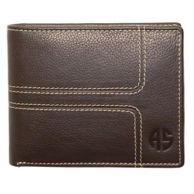 ALPHA STATUS 10115-0 RFID Leather Men's Wallet Coccoa Brown