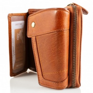 Kion 10735F Πορτοφόλι Γυναικείο Δέρμα Ταμπά