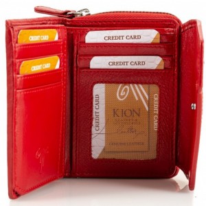 Kion 10735F Πορτοφόλι Γυναικείο Δέρμα Κόκκινο