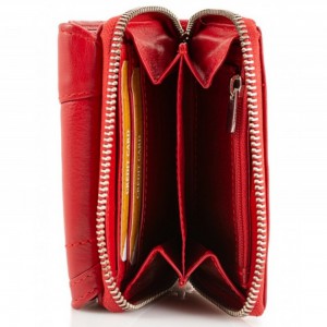 Kion 10735F Πορτοφόλι Γυναικείο Δέρμα Κόκκινο