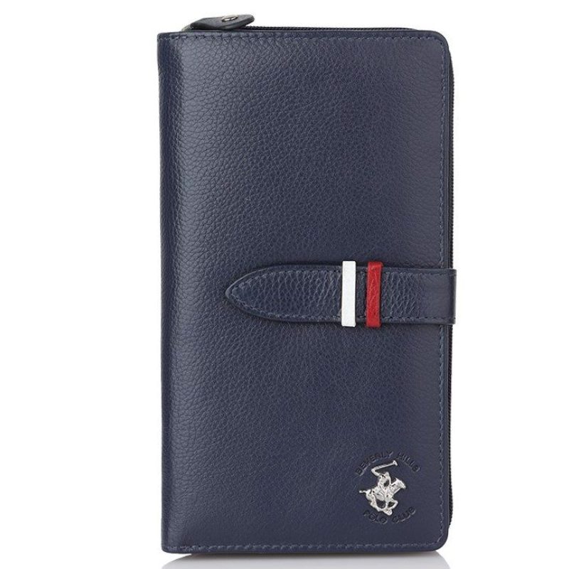 POLO CLUB BEVERLY HILLS BH-1352 Γυναικείο Πορτοφόλι δέρμα μπλε Beverly hills Polo club
