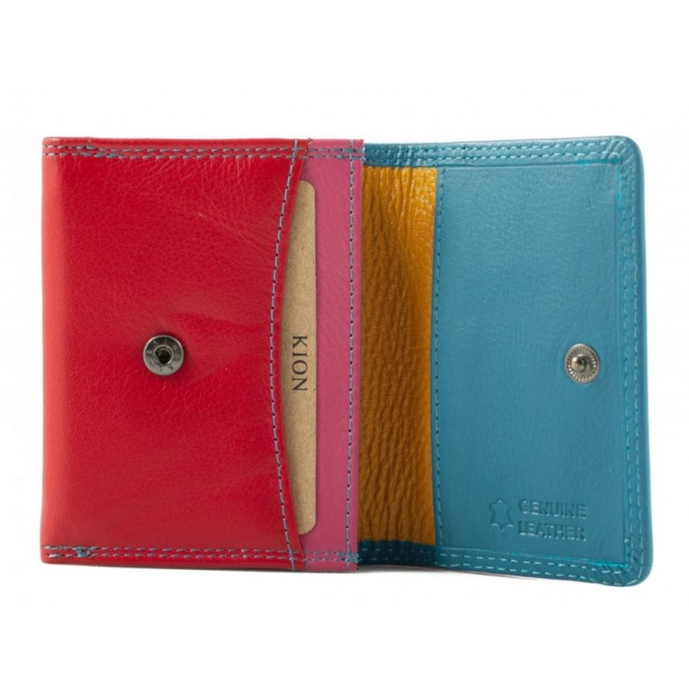 Kion 136F Women's Leather Wallet Red - Petrol Wallets