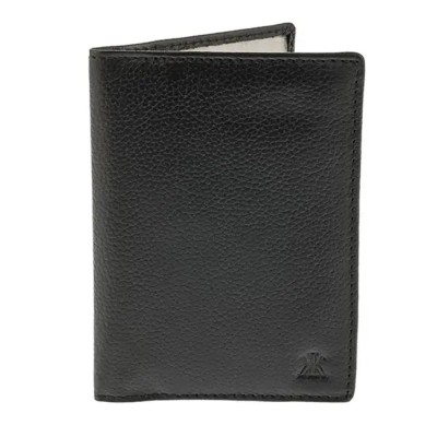 Kappa 1635S Leather Document Wallet Black