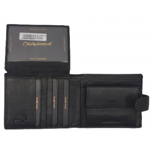 Diplomat MN112 Ανδρικό Πορτοφόλι με RFID Μαύρο Wallets
