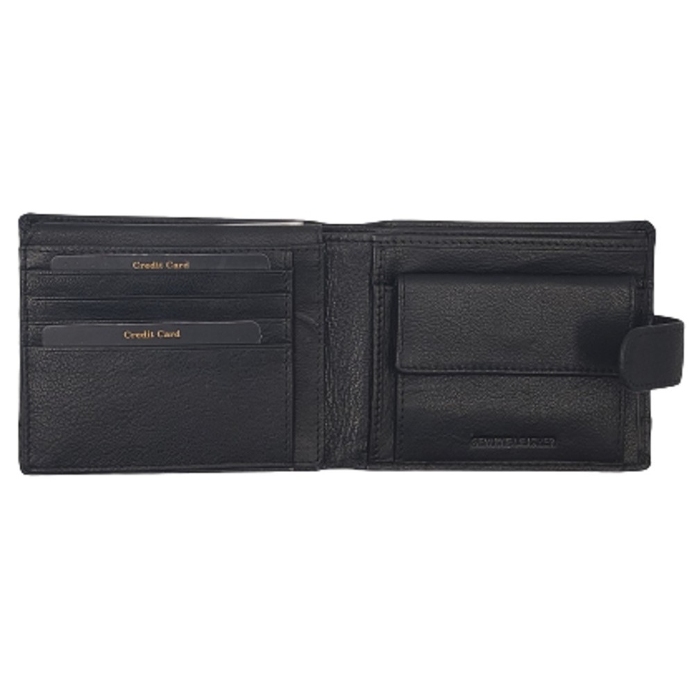 Diplomat MN112 Ανδρικό Πορτοφόλι με RFID Μαύρο Wallets