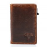 Kion 16823 KARA Card Holder Δερμάτινο Μαγνητικό Πορτοφόλι με RFID Καφέ 1