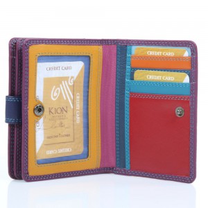 Kion 19263M Πορτοφόλι Γυναικείο Δέρμα με RFID  Μωβ  Wallets