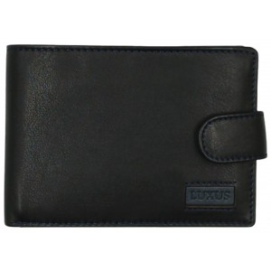 Luxus Δερμάτινο Ανδρικό Πορτοφόλι με RFID  27-53 Μαύρο. Wallets