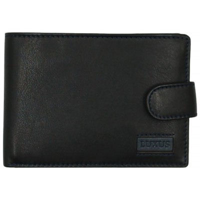 Luxus Δερμάτινο Ανδρικό Πορτοφόλι με RFID  27-53 Μαύρο.