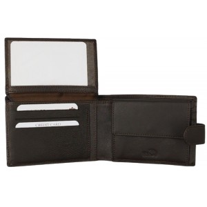 Luxus Δερμάτινο Ανδρικό Πορτοφόλι με RFID 27-53 Καφέ Πορτοφόλια
