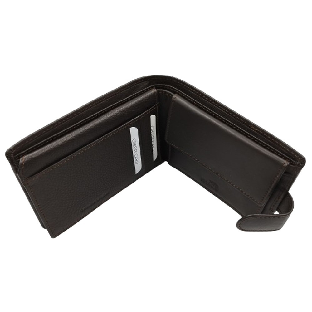 Luxus Δερμάτινο Ανδρικό Πορτοφόλι με RFID 27-53 Καφέ Πορτοφόλια
