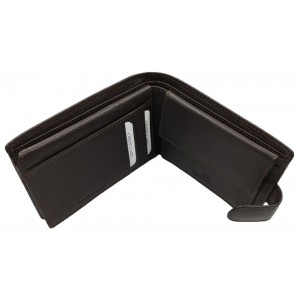 Luxus Δερμάτινο Ανδρικό Πορτοφόλι με RFID 27-53 Καφέ Πορτοφόλια