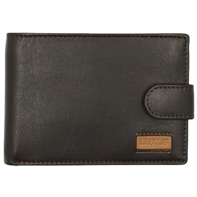 Luxus Δερμάτινο Ανδρικό Πορτοφόλι με RFID 27-53 Καφέ