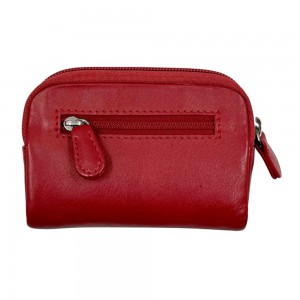 Kion 29224 Δερμάτινο Πορτοφόλι Κερμάτων και Κλειδοθήκη Κόκκινο Wallets