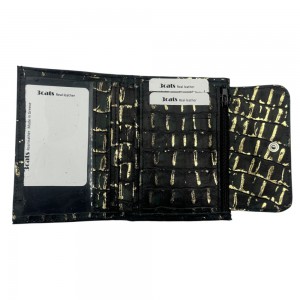 3Cats 128 Women's Leather Wallet Black Wallets