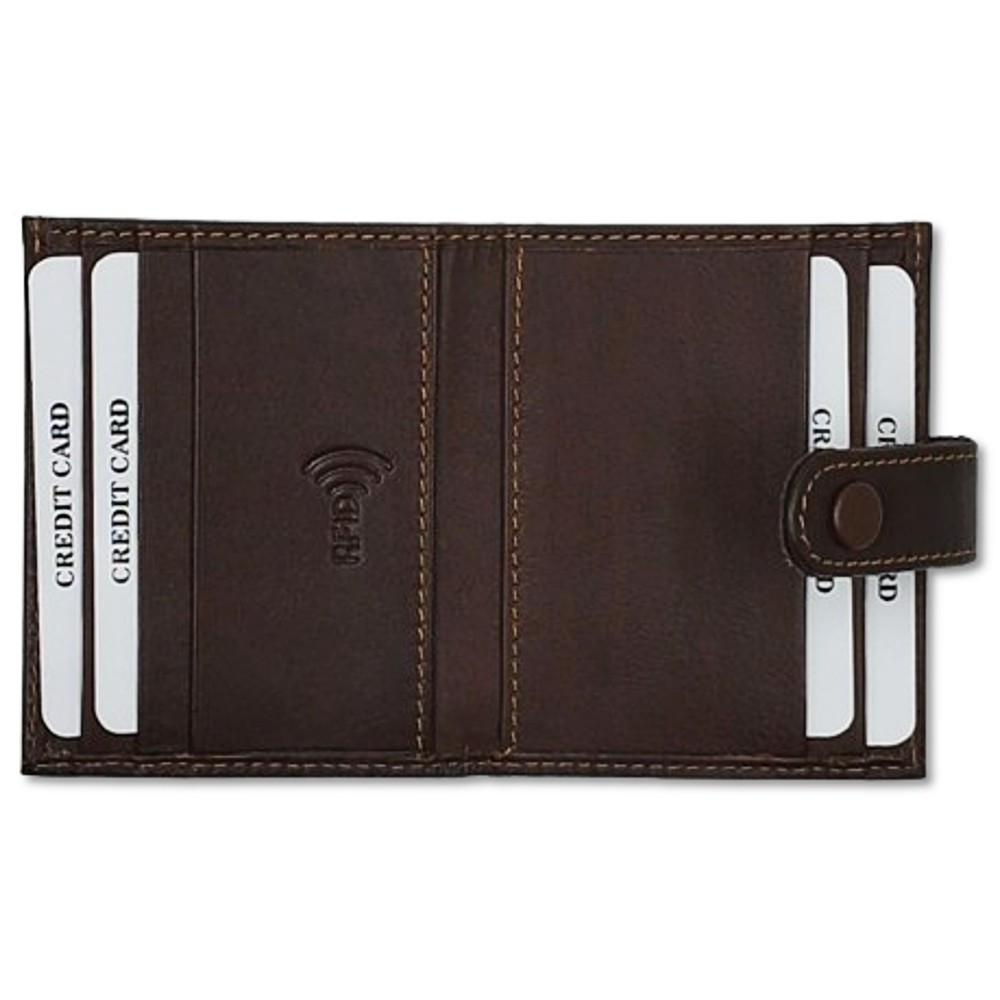 Kappa 4029C Καρτοθήκη με RFID Δέρμα Καφέ	 Πορτοφόλια