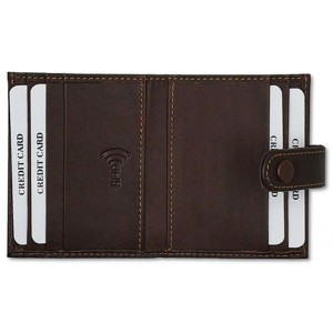 Kappa 4029C Καρτοθήκη με RFID Δέρμα Καφέ	 Πορτοφόλια