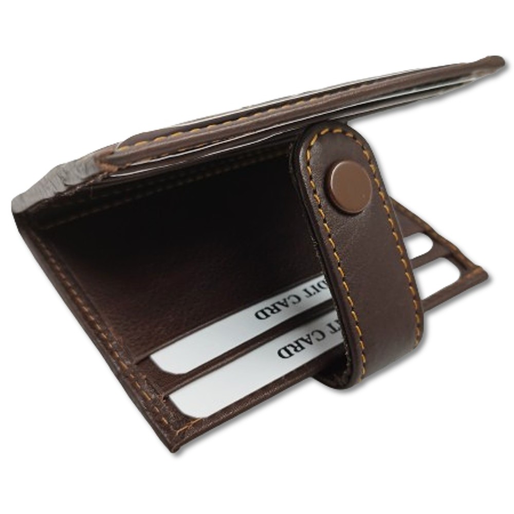 Kappa 4029C Καρτοθήκη με RFID Δέρμα Καφέ	 Πορτοφόλια