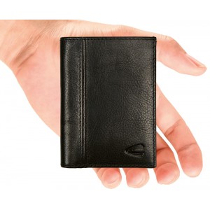 Camel Active 410-701-60 (011870) Pine RFID Θήκη Καρτών Δερμάτινη Μαύρη Πορτοφόλια