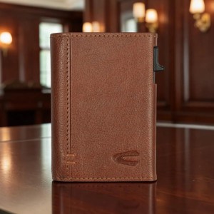 Camel Active 416-701-22 Leather RFID Card Wallet Tan Wallets