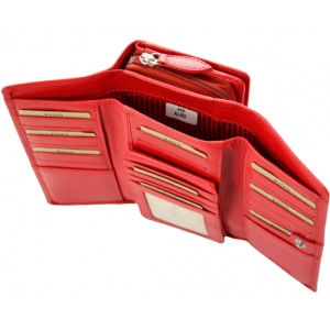 Kion Δέρμα Μεγάλο κόκκινο πορτοφόλι 452 Wallets