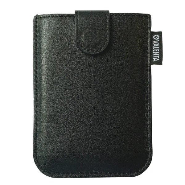Valenta 583756 Card Case Pocket Slide Δερμάτινο Πορτοφόλι Καρτών με RFID Μαύρο