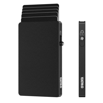 Valenta 587471-223548 Cardprotector Πορτοφόλι Καρτών Αλουμινίου MagSafe Μαύρο