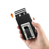 Valenta 587518-223551 Cardprotector Πορτοφόλι Αλουμινίου MagSafe Με Money Clip Μαύρο 6