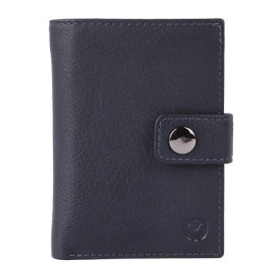 Valenta 588416-223541 Δερμάτινο Πορτοφόλι Καρτών MagSafe με RFID Μπλε