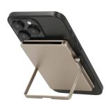 Valenta 589321 Cardprotector Stand Πορτοφόλι Καρτών Αλουμινίου MagSafe Natural 2